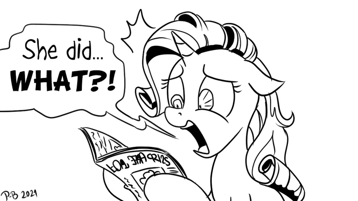 What did she do?! - My little pony, Rarity, Pony-Berserker