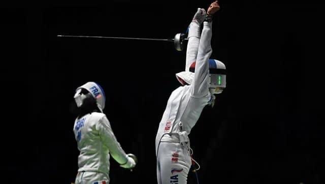 Eva is an amazing sport, as it turns out - Sport, Fencing, The photo, Longpost, Olympiad