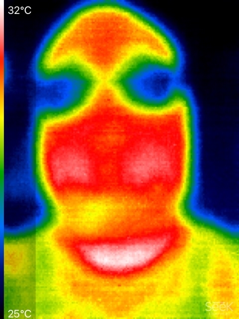 Now I understand why a predator with its IR vision killed people) I would kill too) - My, Seek Thermal, Infrared shooting