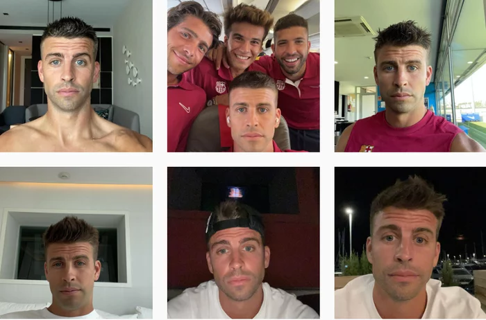 How did the Pique selfie come about? - My, Football, Piquet, Barcelona city, GIF, Longpost