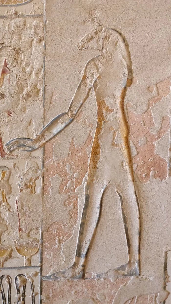 Bas-relief at the entrance to the tomb of Ramses 5 and 6 (is that you, Jar Jar Binks?) - My, Egypt, Ancient Egypt, Egyptian gods, Star Wars, Jar Jar Binks, Valley of the Kings, Tombs, Luxor, , Thebes, Ramses