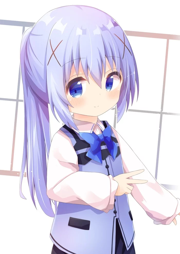 #люблю_аниме_всей_душой - Арт, Аниме, Anime Art, Gochuumon wa usagi desu ka?, Kafuu chino