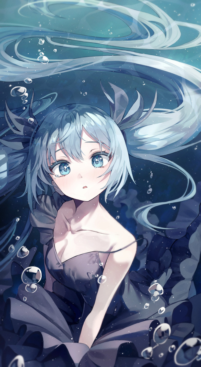 Deep Sea Miku , Anime Art, Hatsune Miku, Vocaloid, , 