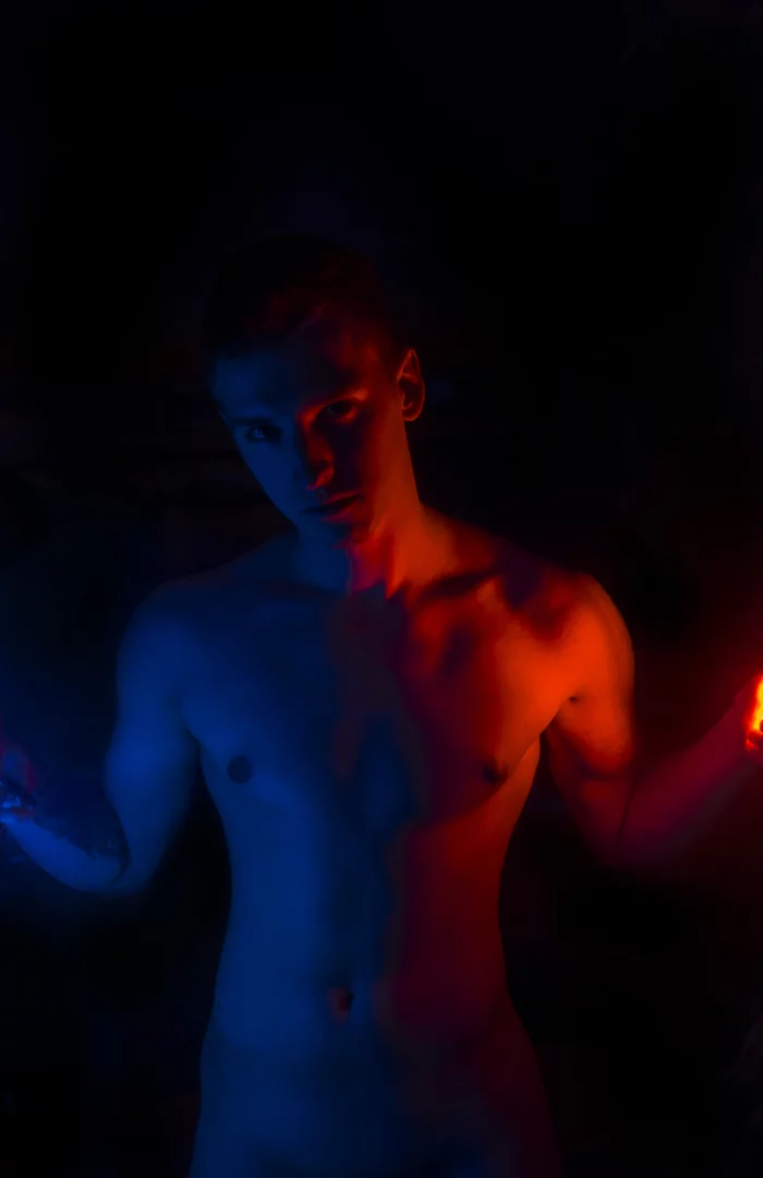 2 color i - NSFW, My, Professional shooting, Darkness, Two colors, Playgirl, Copyright