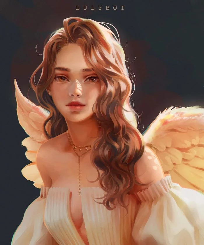 gentle creation - Drawing, Angel, Girls, Art, Lulybot