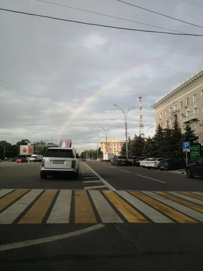 Double rainbow, Rostov-on-Don - My, Weather, Rainbow, Rostov-on-Don, The photo, Nature