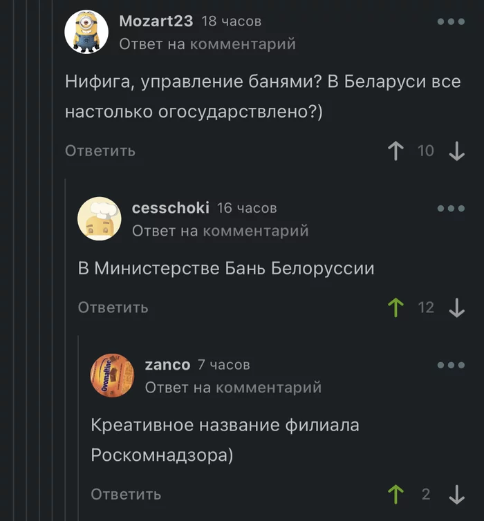 Ministry of Baths - Bath, Roskomnadzor, Comments on Peekaboo, Screenshot