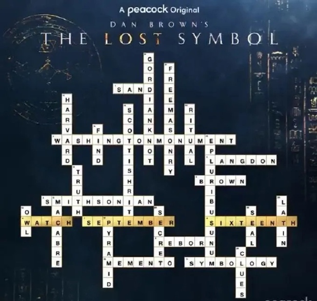 Dan Brown's The Lost Symbol premieres September 16 on Peacock - Dan Brown, Foreign serials, Trailer, Masons, Video