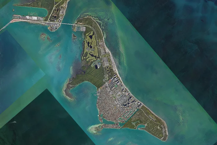 What can you not find on the world map))) - My, Google earth, Godzilla, Island, Interesting, Miami