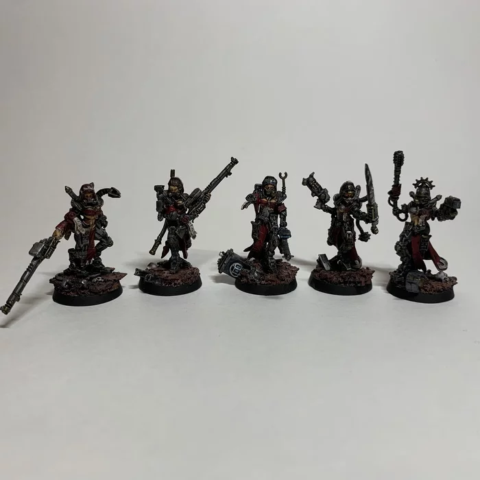 Adeptus mechanicus: skitarii rangers (Fast paint 4:30h) - Моё, Warhammer 40k, Wh miniatures, Speed painting, Длиннопост