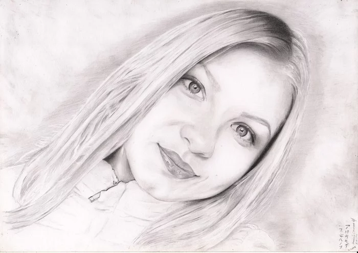 Portrait in pencil. Made to order - My, Portrait, Portrait by photo, Graphics, Drawing, Pencil drawing, Self-taught artist, Bad artist