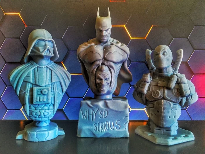 Anycubic Photon Mono X - Моё, 3D печать, Дэдпул, Дарт Вейдер, Бэтмен, Видео