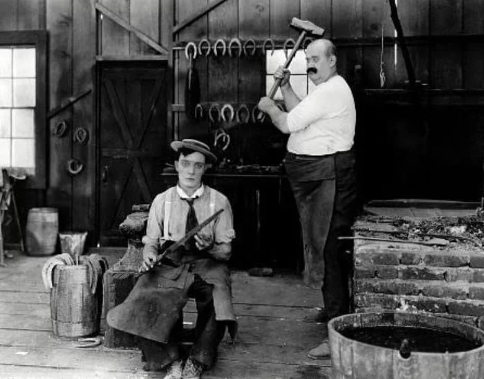 Buster Keaton - The Blacksmith (1922) Classic Movie | Blacksmith - Movies, Silent movie, Movie heroes, Buster Keaton, Actors and actresses, Interesting, Comedian, Humor, Video, Longpost