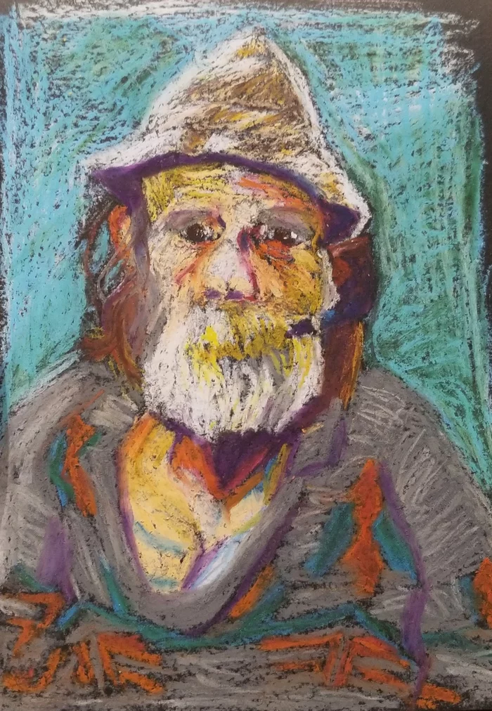 Oil pastels and portraits - My, Oil pastel, Drawing, People, Longpost