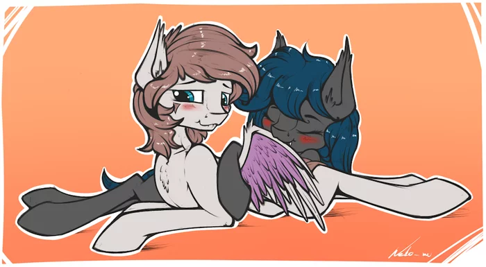 Уход - My Little Pony, PonyArt, Original Character, Batpony, Neko-Me