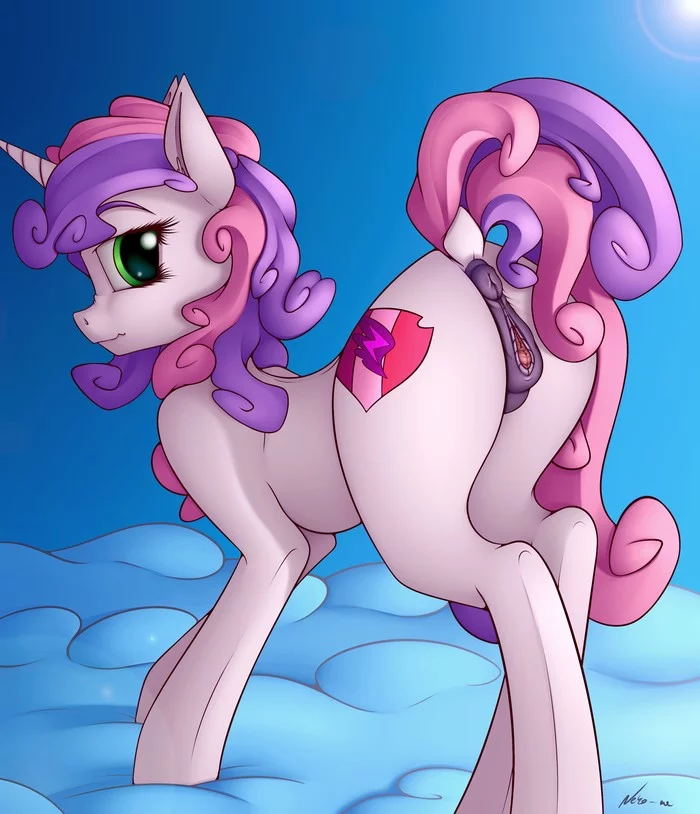 Свитти - NSFW, My Little Pony, MLP Explicit, MLP anatomically correct, Sweetie Belle, Neko-Me