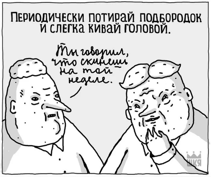 How to pretend like you understand what they're saying - ShKYa, Eva Morozova, Humor, Office weekdays, Deadline, Dialog, Ridiculous dialogue, Longpost, Comics