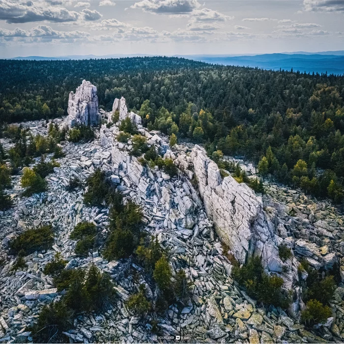 Devil's Gate, Mount Jurma - My, The photo, DJI Mavic 2 PRO, Chelyabinsk region, Karabash, Jurma, Devil's Gate, Southern Urals