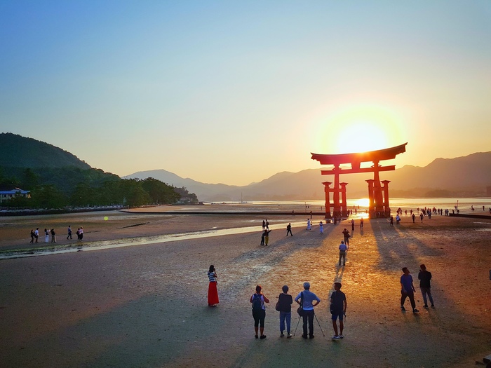 Рассвет на острове Миядзима