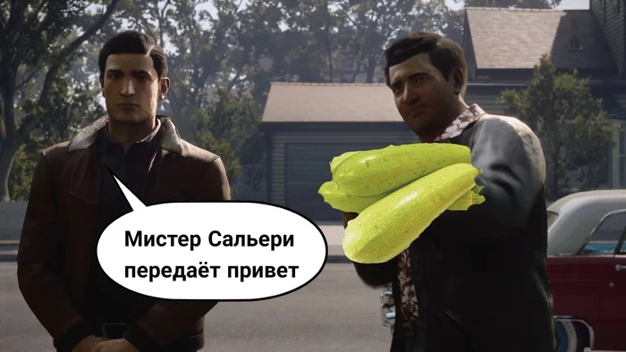 Reply to the post Brotherly fit - My, Zucchini, Mafia: Definitive Edition, Mafia, Reply to post, Memes