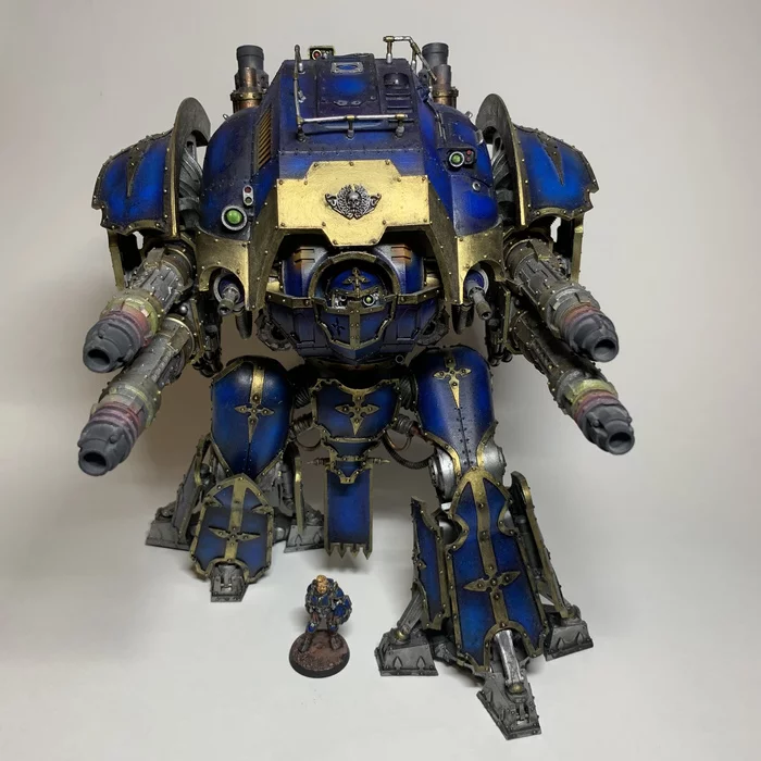 Imperial knights: acastus porphyrion - Моё, Warhammer 40k, Wh miniatures, Длиннопост