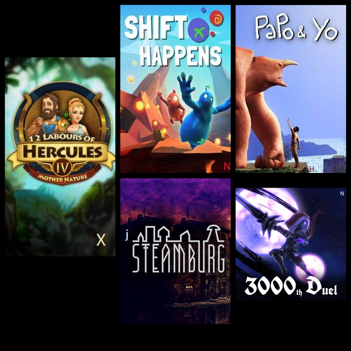 Розыгрыш 3000th Duel, Papo & Yo, Steamburg, 12 Labours of Hercules IV: Mother Nature и Shift Happens