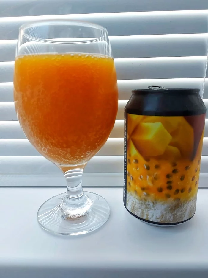 Bakunin under passion fruit - My, Craft, Craft beer, Beer, Alcohol, Longpost, Overview, Mango, Passion fruit, Oatmeal