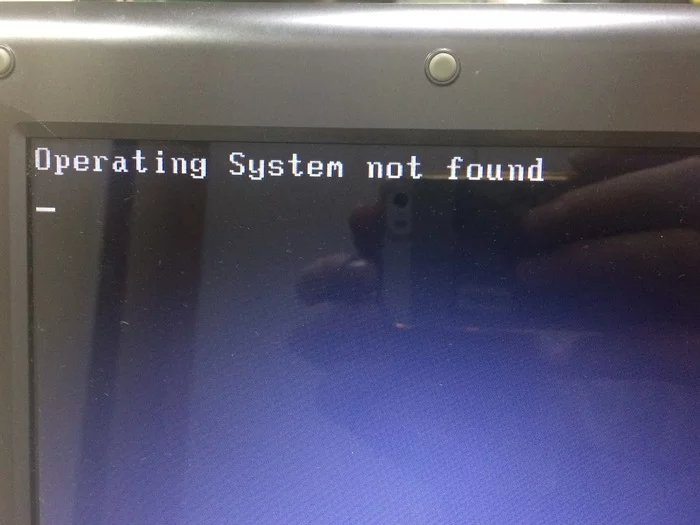 Operating system not found or laptop not quite working (SOLVED) - My, Notebook, Does not load, Longpost