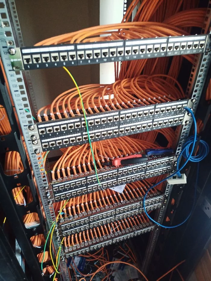 Reply to the post Last job... - My, Work days, The local network, Installation of SCS, Reply to post, Longpost