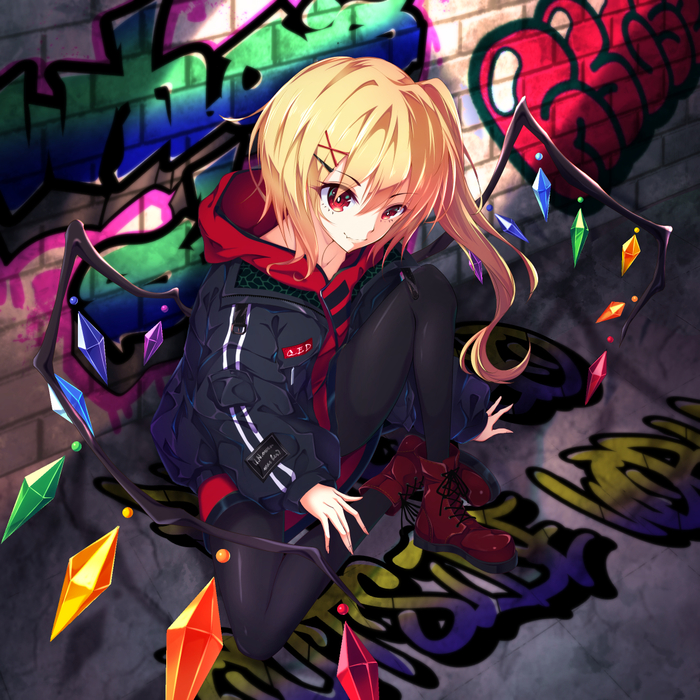 Flandre Scarlet Touhou, Flandre Scarlet, Anime Art, , Yamanakaume