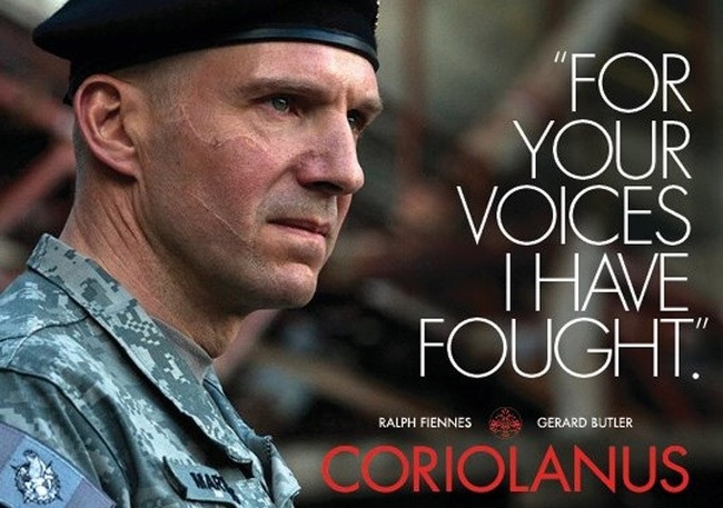 Coriolanus 2011 - Movies, I advise you to look, Review, Longpost, Coriolanus, William Shakespeare, Rome, Drama, Ralph Fiennes, , Gerard Butler, Jessica Chastain, Brian Cox, Video