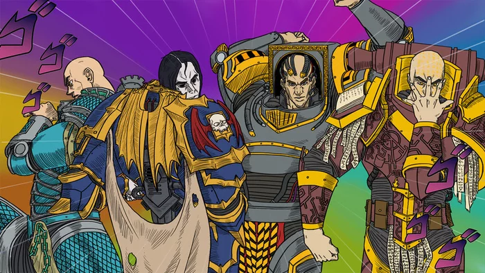 Primarchs from the Column - Warhammer 40k, Jojos bizarre adventure, Anime, Crossover