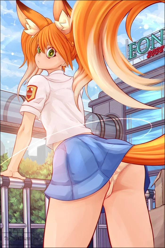 Sidorova Marina (The Orange Flash) - My, Theusualbunny, EON, EON, Anime art, Visual novel, Fan art, Marina Sidorova, Art