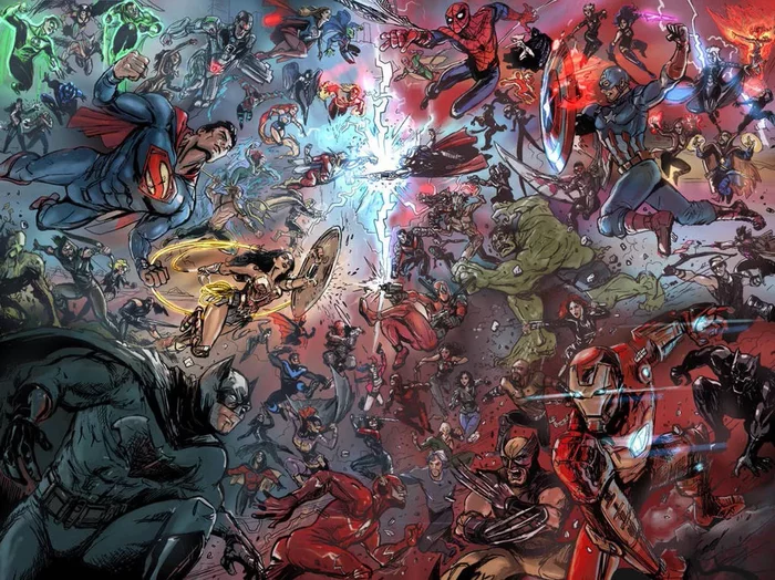 Probably the dispute of the century - My, Dc comics, Superheroes, Dispute