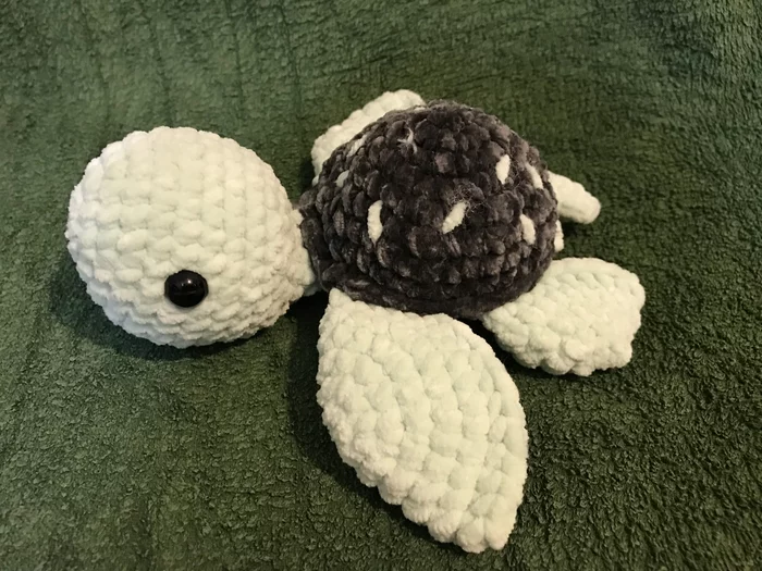 If the mountain does not go to Mohammed... - My, Knitted toys, Turtle, Crab, Longpost