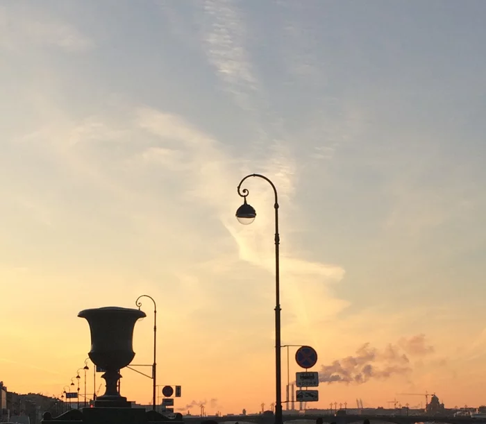 Petersburg sunset - My, Sunset, Saint Petersburg, Longpost