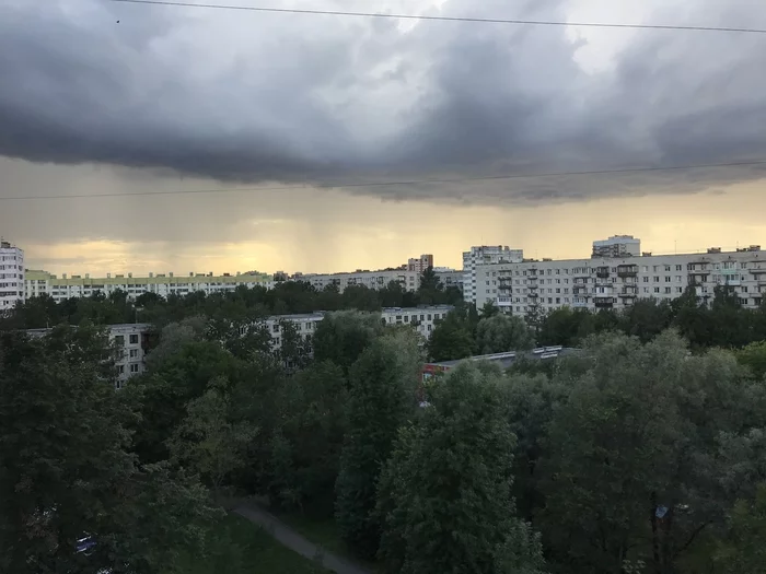 Summer rain. St. Petersburg - My, Thunderstorm, Rain, Saint Petersburg, Longpost