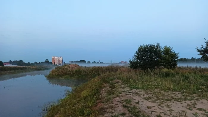 Fog is coming - My, The photo, Fog, Summer, River