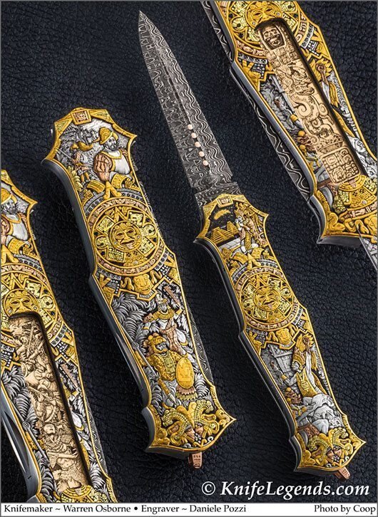 Incredibly fine and detailed engraving by a famous Italian master - Knife, Engraving, Master, Engraver, Longpost