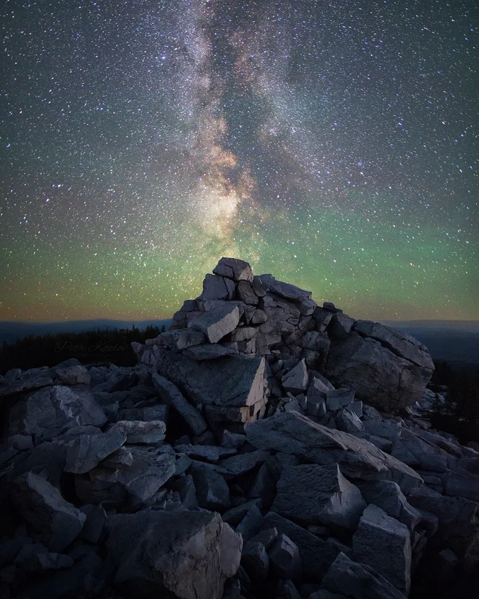 Milky Way in the Southern Urals. - Southern Urals, Zyuratkul, The mountains, Starry sky, Milky Way, Chelyabinsk region, The nature of Russia, Travel across Russia, , The photo