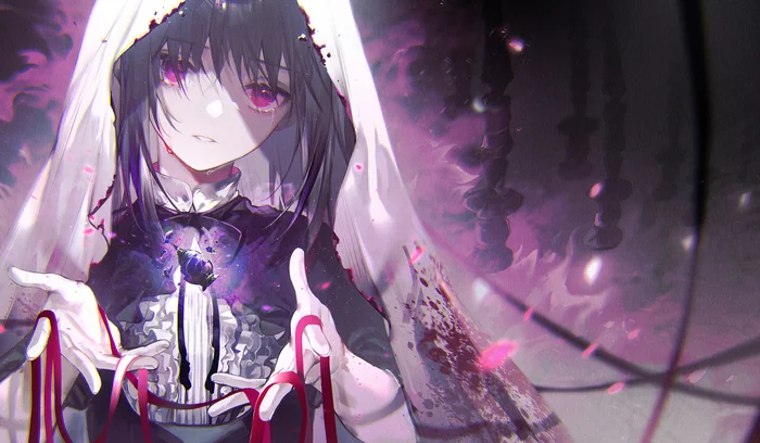 Хомуцифер - Anime Art, Mahou Shoujo Madoka Magica, Аниме, Akemi Homura, Pixiv