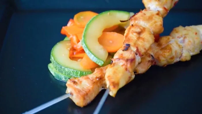 Bbq chicken skewers - B-B-Q, Chicken, Vegetables, Food, BBQ, Hen