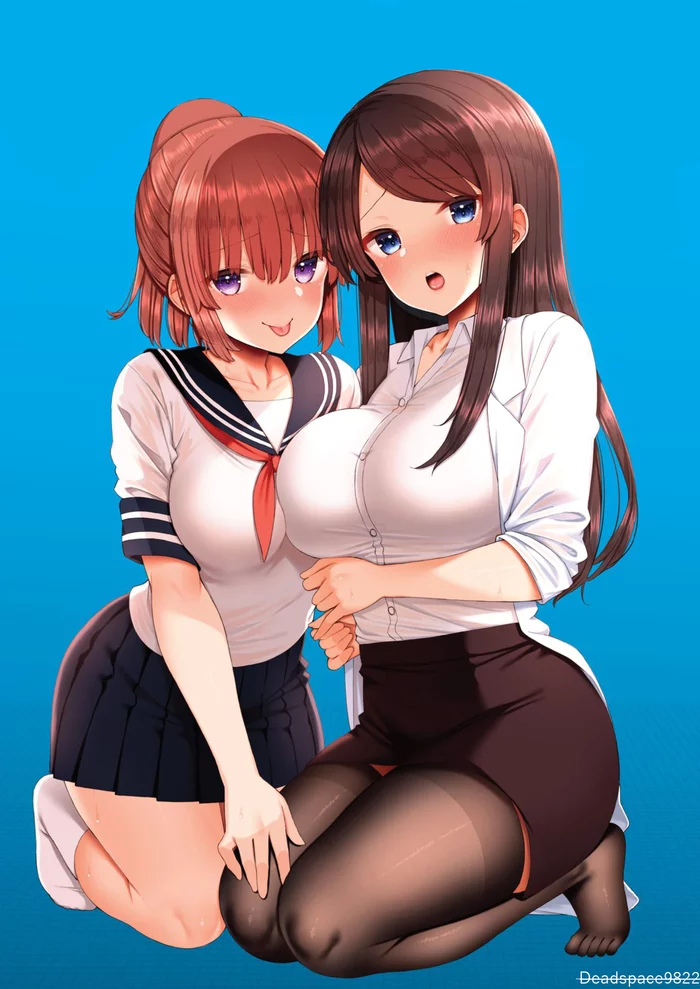 Classmates - NSFW, Аниме, Legs, Anime Art, Девушки, Арт, Одноклассницы