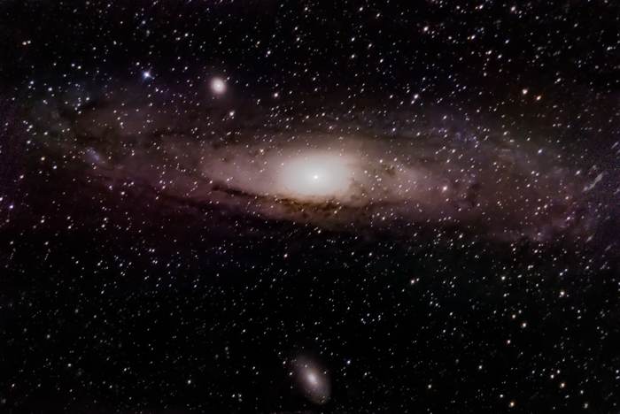 My third Andromeda - My, Andromeda Nebula, Galaxy, Astrophoto