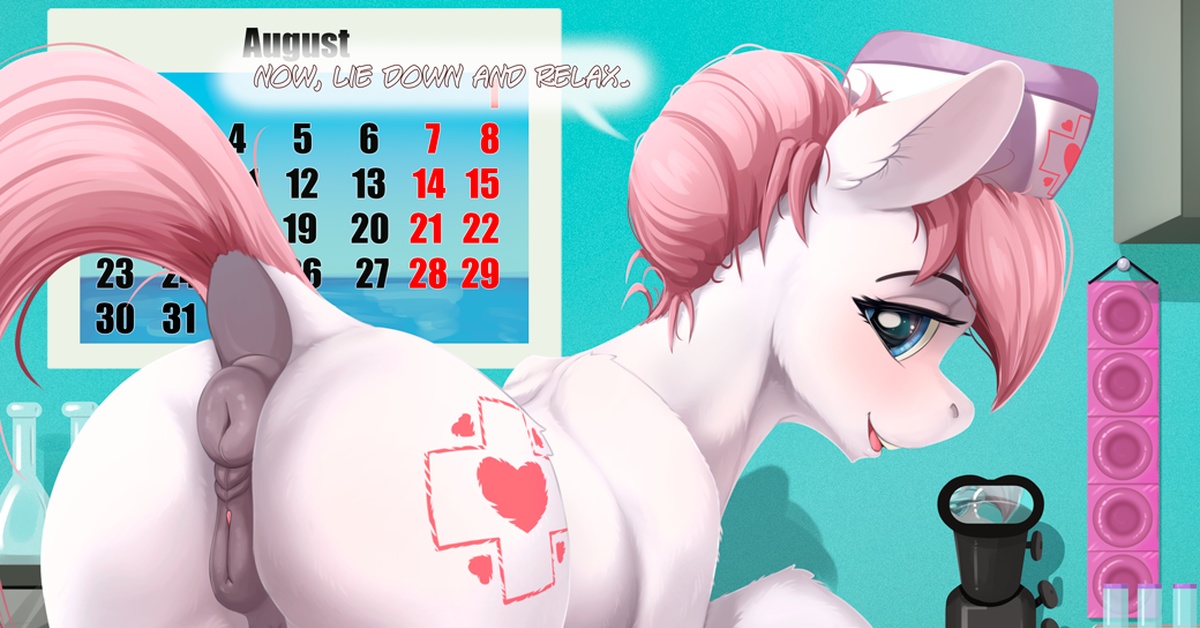 And now, lie down and relax ... - NSFW, My little pony, Nurse redheart, MLP Explicit, MLP Udder, MLP anatomically correct, Alcor