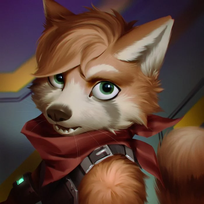 Portrait - Furry, Anthro, Art, Furry red panda, Waynlag