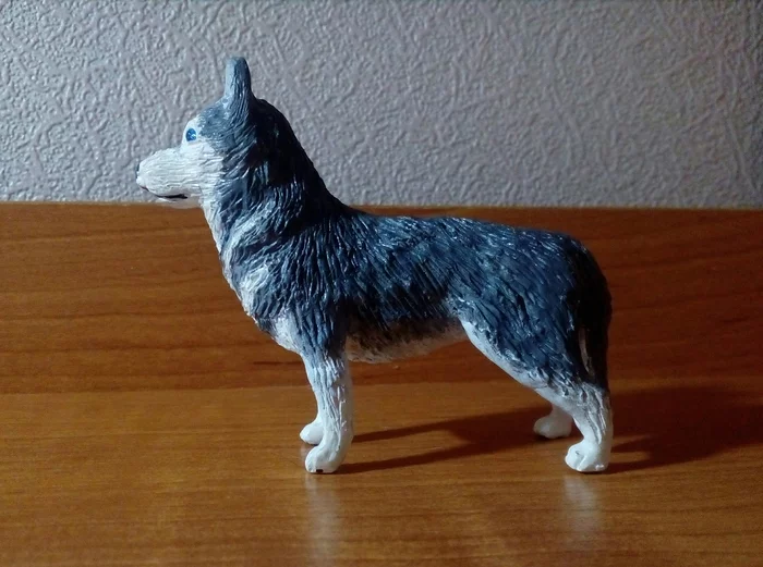 Husky - My, Siberian Husky, Polymer clay, Longpost