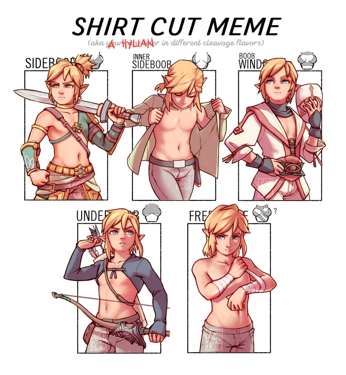 Link - Anime art, The legend of zelda, Link, Shirt cut meme, Its a trap!, Anime trap, Trap Art, Femboy