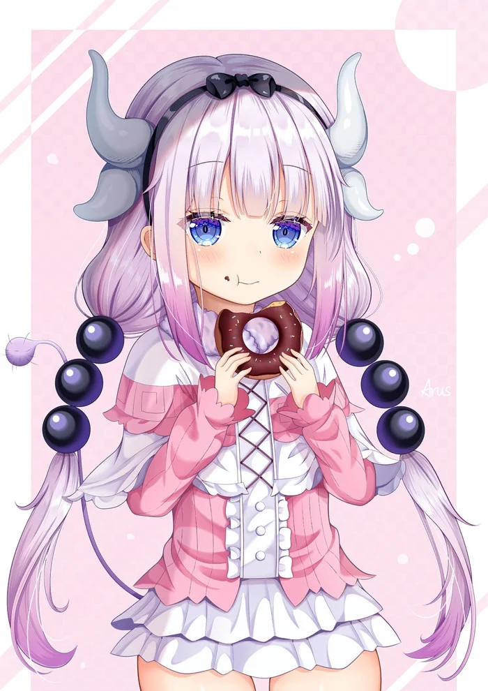 Канна - Kobayashi-San chi no maidragon, Kanna Kamui, Anime Art, Loli, Аниме