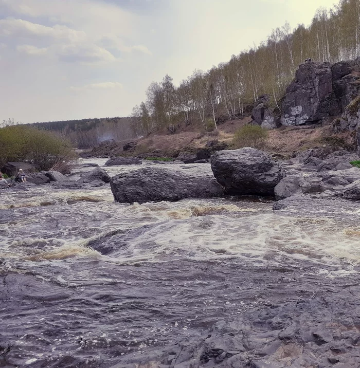Revun rapids on the Iset river. - My, Ural, , Howler, Yekaterinburg, Iset, Tourism, Alloy, Hike, , Tent, Forest, Nature, Longpost, The photo